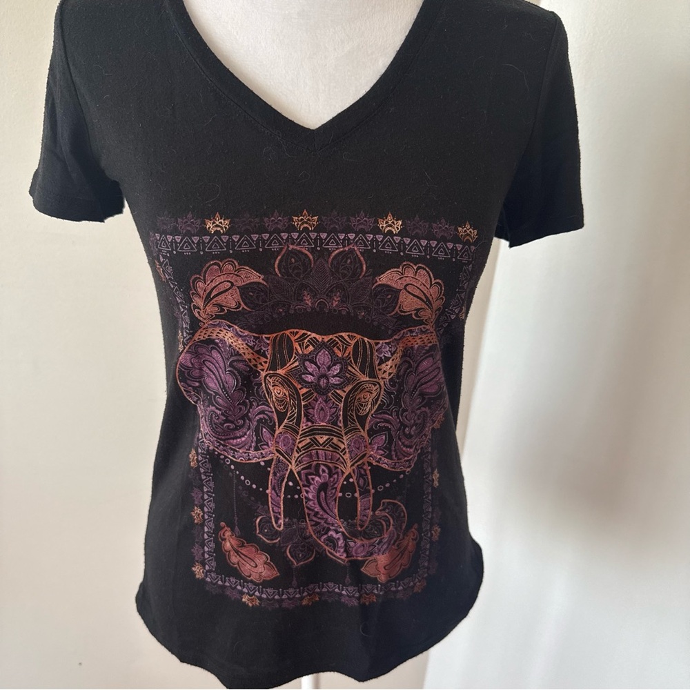 Fifth Sun Black Short Sleeve Graphic T-shirt - Picture 4 of 12